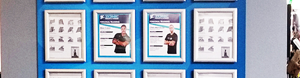 Zone Health and Fitness Trainer Wall
